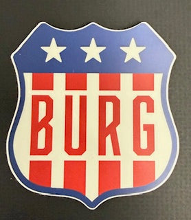 Burg Stars and Stripes Sticker