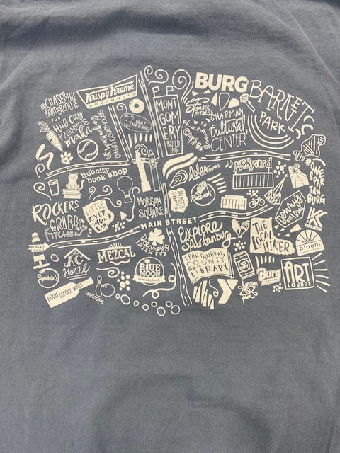 Comfort Wash Burg - Love Local Map shirt