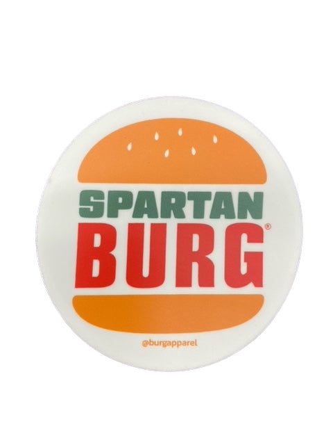 Spartan Cheese Burger Sticker