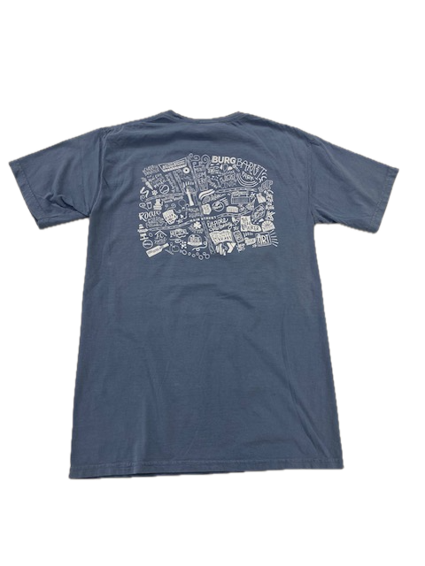Comfort Wash Burg - Love Local Map shirt