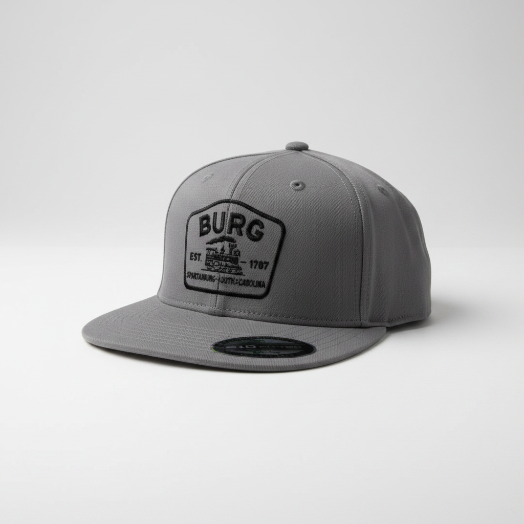 210 Fitted Burg Train Logo Hat