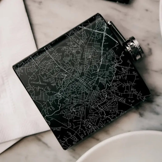 Spartanburg Map Flask
