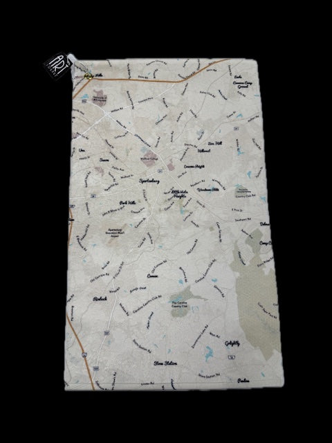 Map Golf Towel