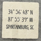 Custom Spartanburg Coasters