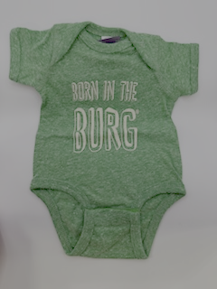Born in the Burg Baby Onesie
