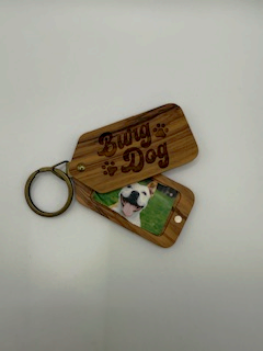 Burg Dog Keychain