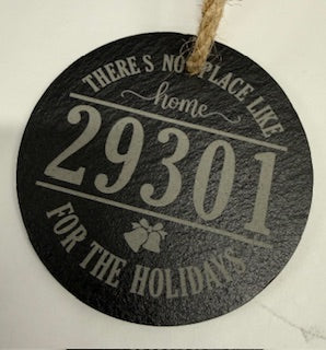 Slate Zip Code Ornament