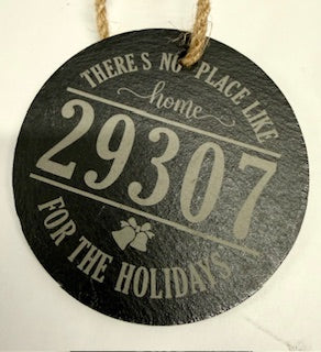 Slate Zip Code Ornament