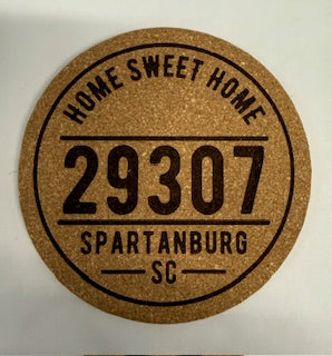 Cork Zip Code Coaster