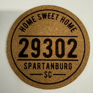 Cork Zip Code Coaster