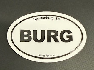Oval Burg Sticker