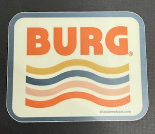 Burg waves sticker