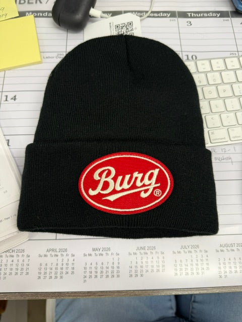 BURG Patch Sherpa-Lined Cuffed Beanie