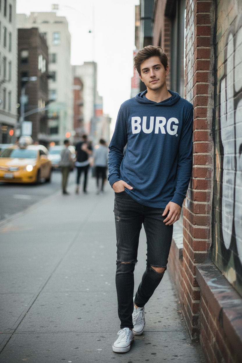 Basic Burg Long Sleeve Tee