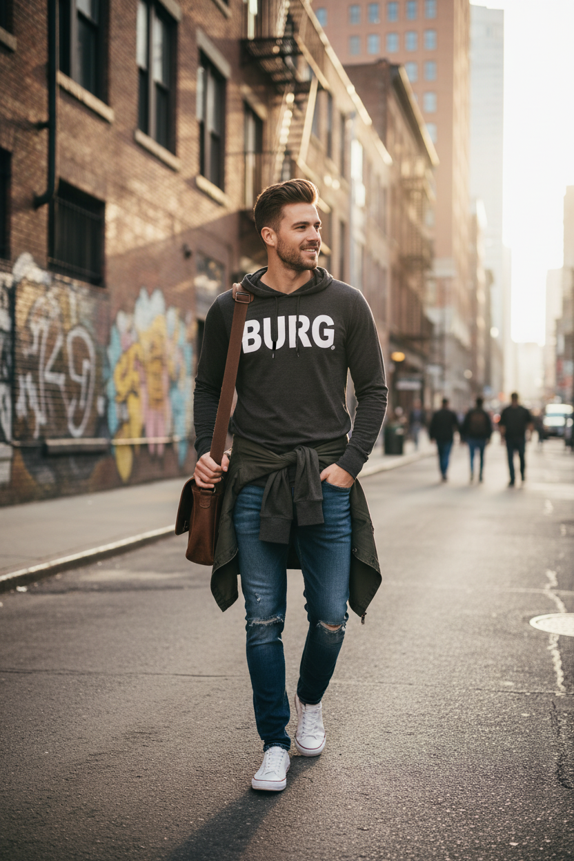 Basic Burg Long Sleeve Tee