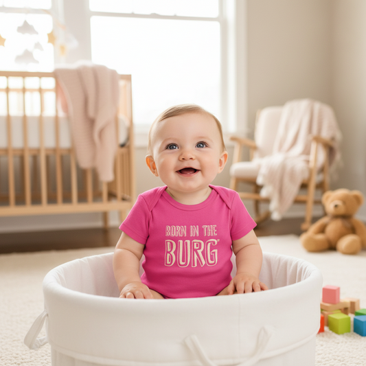 Born in the Burg Baby Onesie