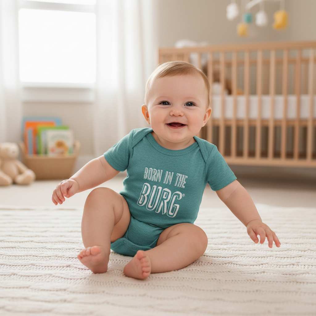 Born in the Burg Baby Onesie