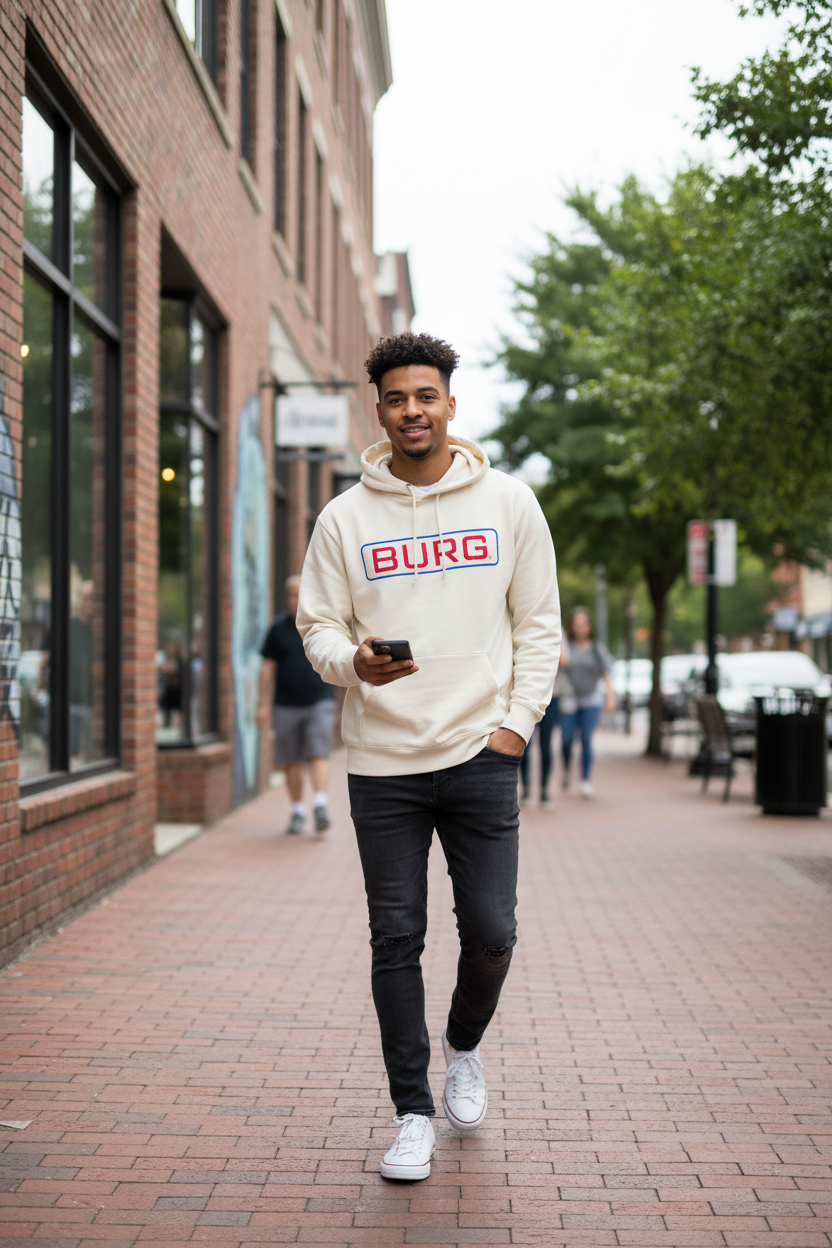 Burg Jersey Hooded Mid Weight