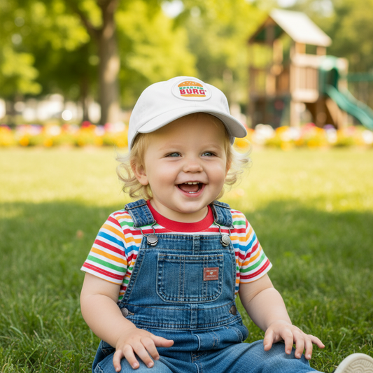 Cheese Burger Patch Kids Hat