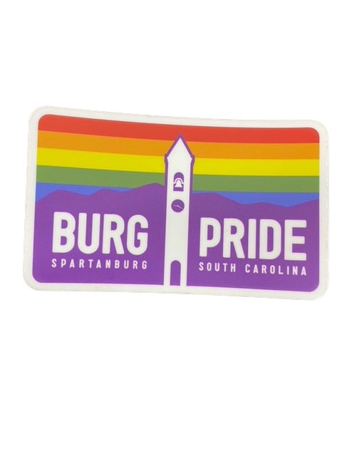 Burg Pride Flag Sticker