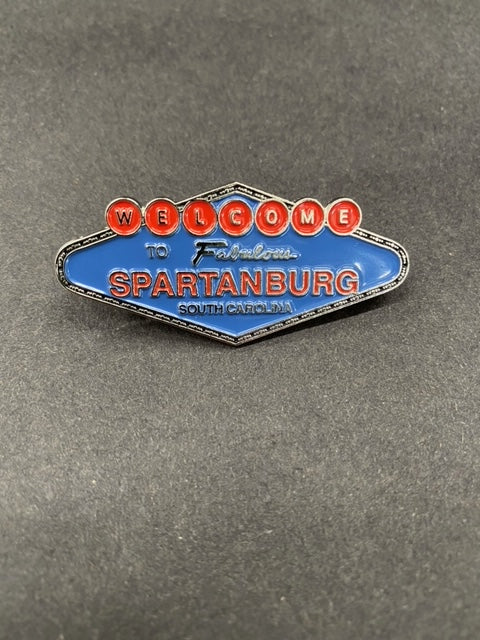 Welcome to Spartanburg "Las Vegas" Pin