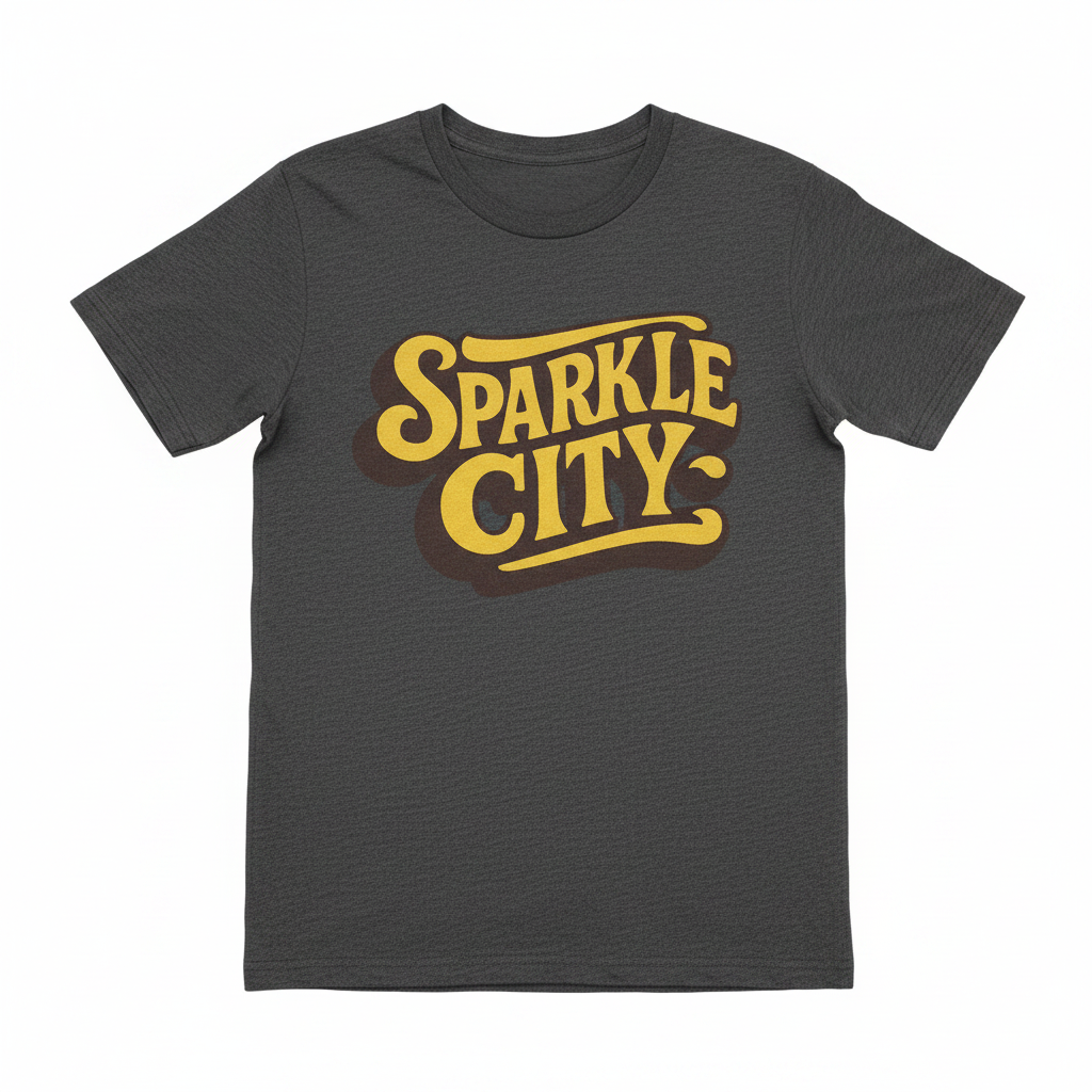 Studio shot of Sparkle City Retro Shirt