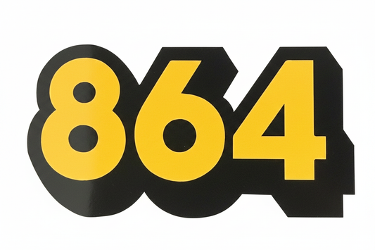 864 Sticker clean studio photo
