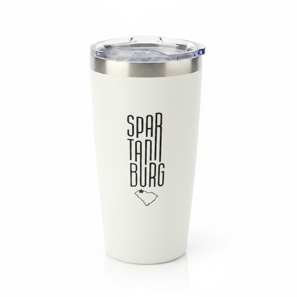 Studio shot of Spartanburg Tumbler