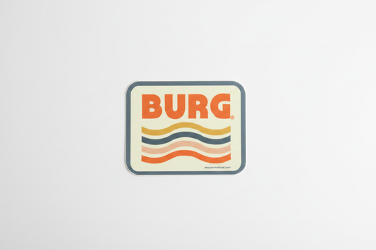Burg Waves Sticker clean studio photo