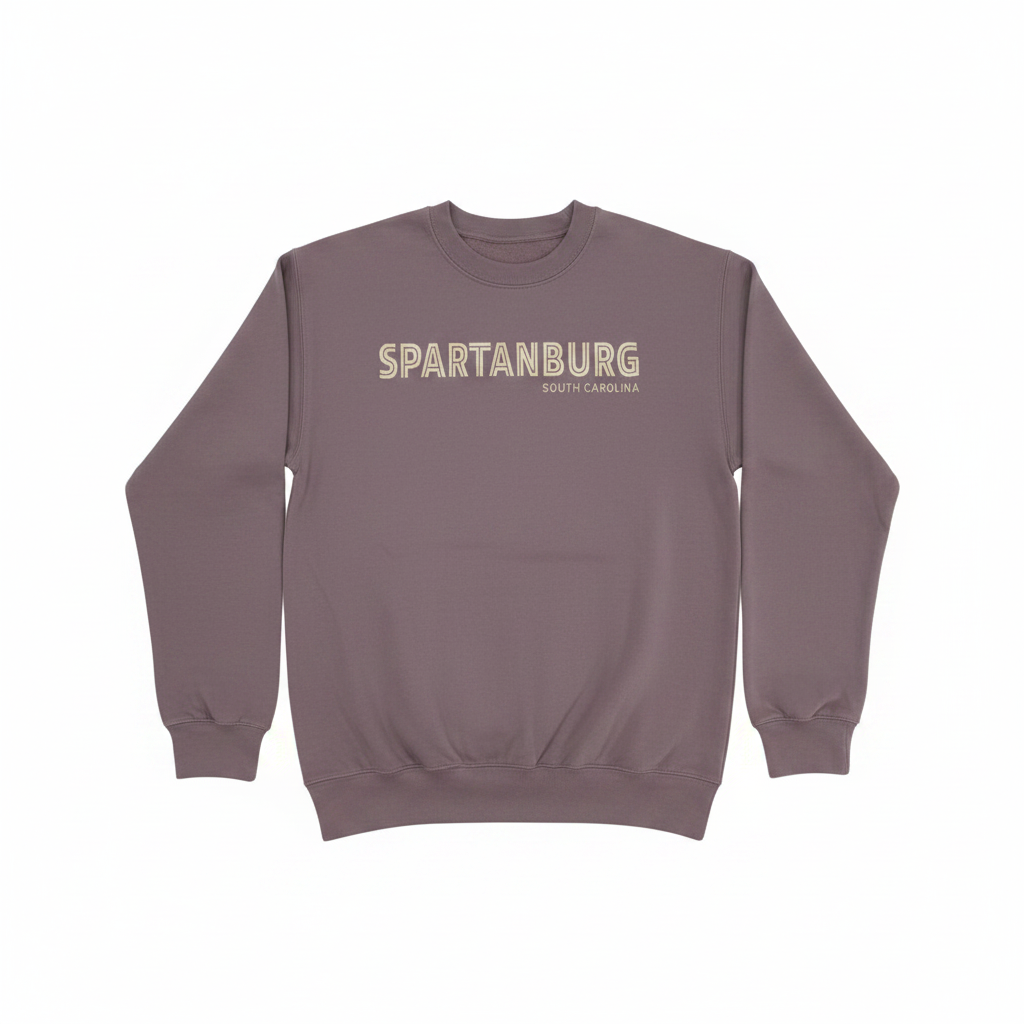 Spartanburg Paragon crewneck sweatshirt studio shot