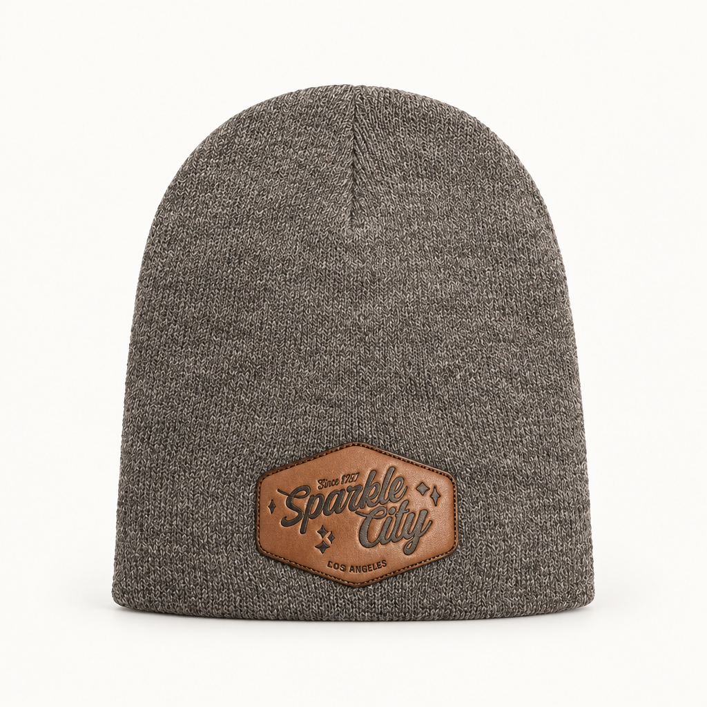 BURG knit beanie studio product photo, third original view