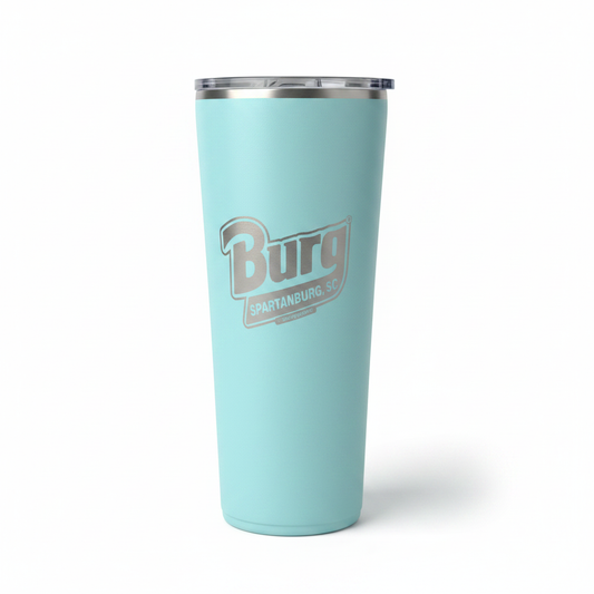 Studio shot of Burg Spartanburg SC Insulated Tumbler