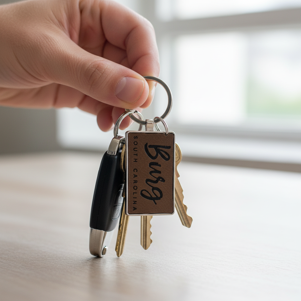 Leather Keychain