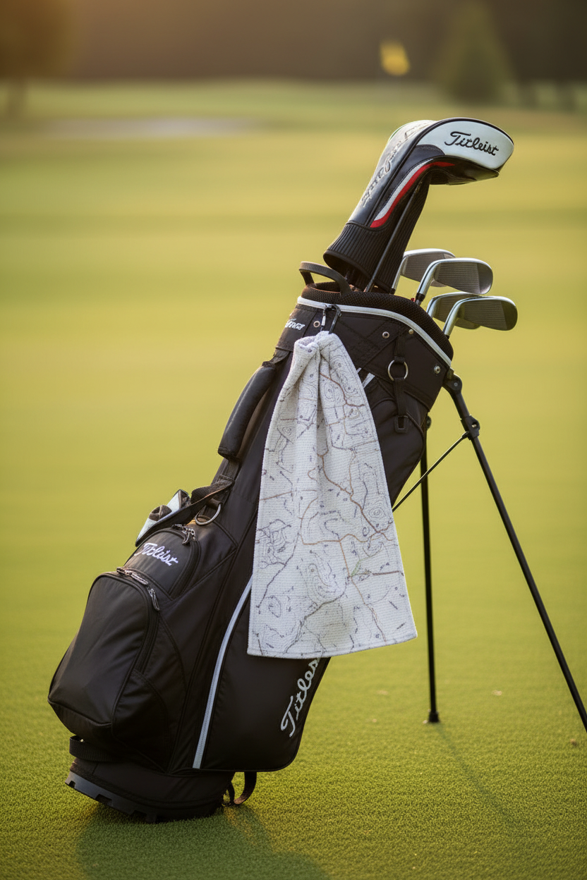 Map Golf Towel