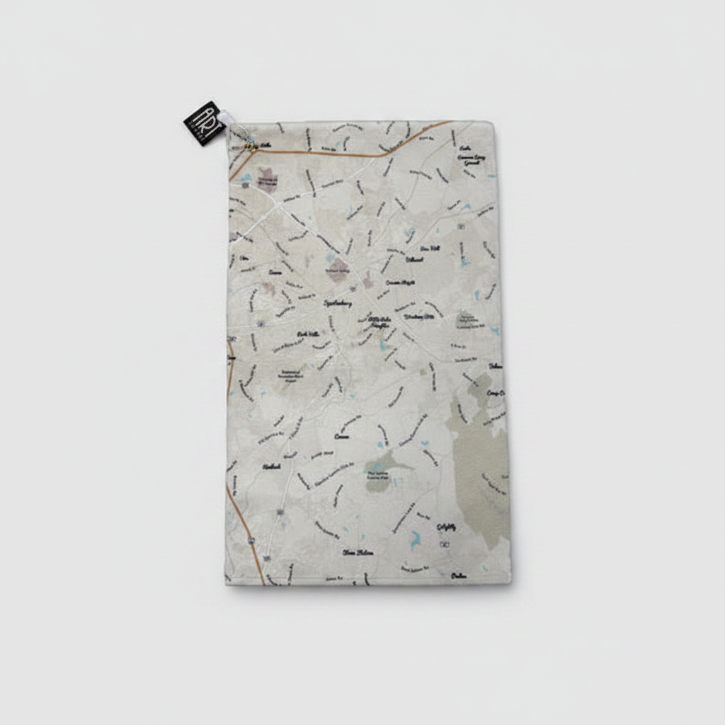 Map Golf Towel