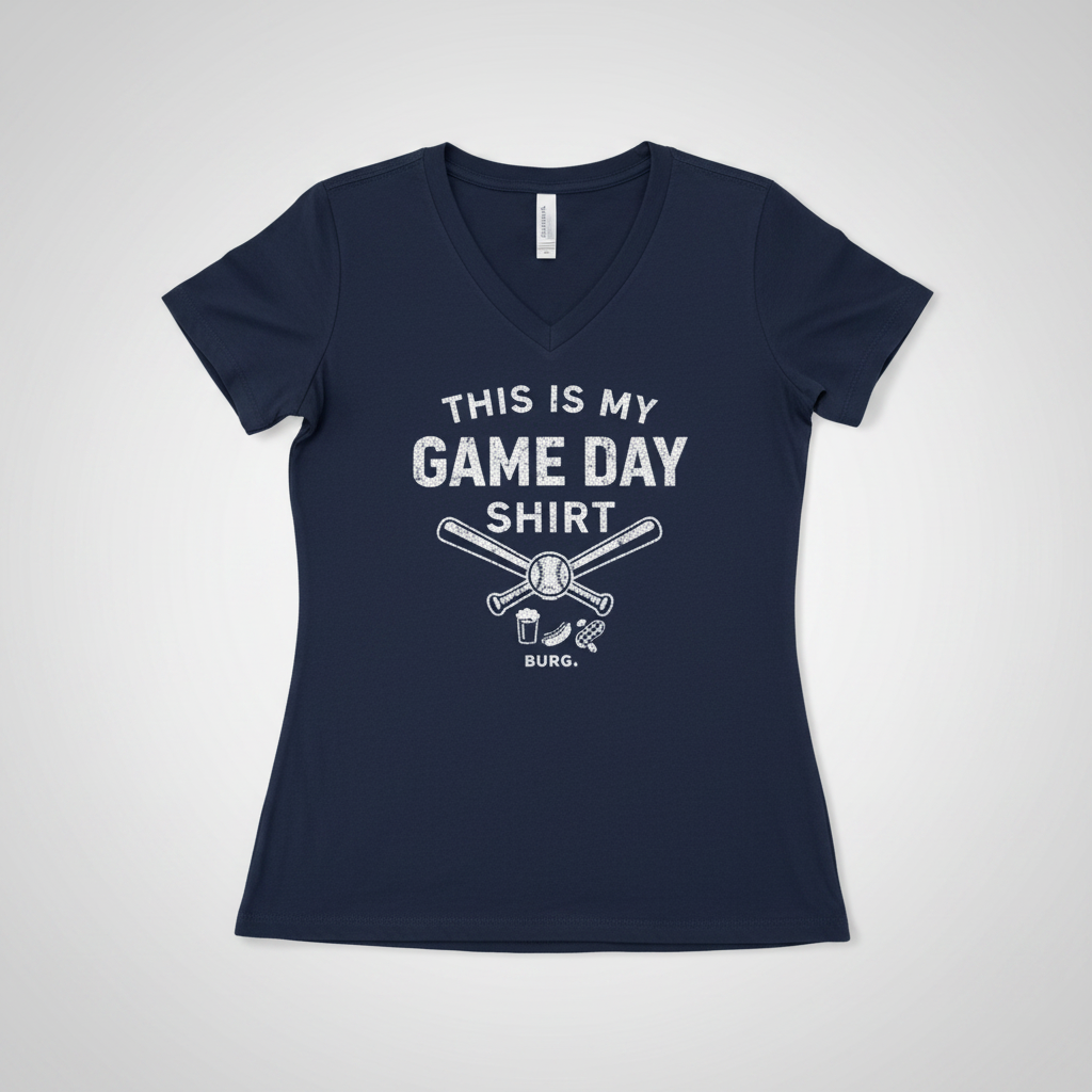Women's Game Day V Neck Tee